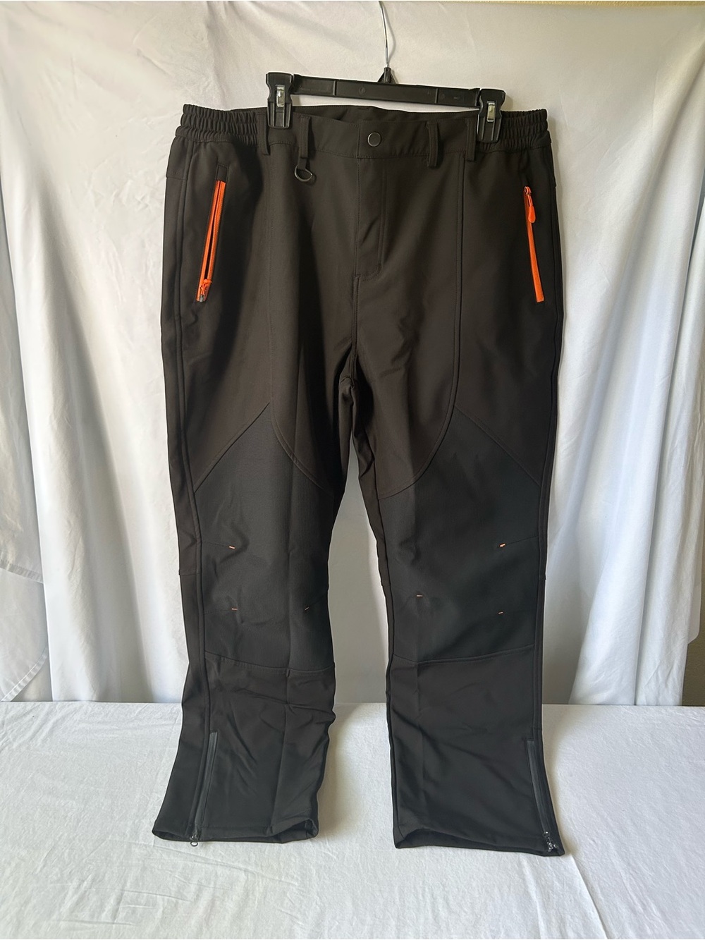 Live Your Greatness Black Softshell Ski Pants Mens XXL Fleece Lined 38 W 30 In